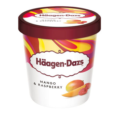 Helado Häagen-Dazs mango rapsberry 460ml

