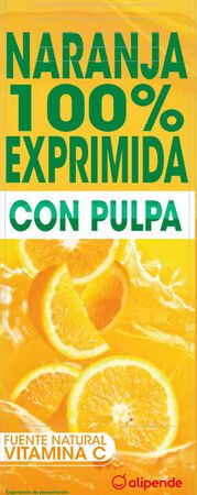 Zumo de naranja 100% exprimida con pulpa Alipende 1L