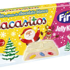 Turr&oacute;n de chocolate blanco con Lacasitos y besitos Fini 215g