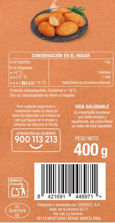 Croquetas Alipende 400g cocido