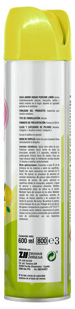 Insecticida Spray Casa Jardín 600 ml Limón