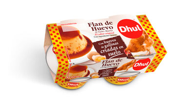 Flan de huevo Dhul pack 4 al ba&ntilde;o maria