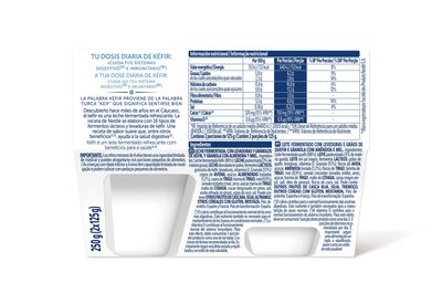 K&eacute;fir natural con granola almendra y miel Nestl&eacute; pack 2