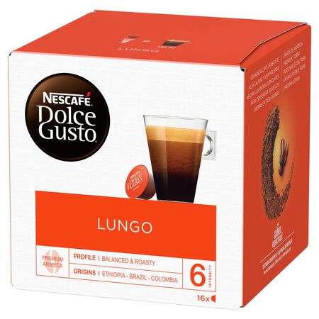 Café nescafé Dolce Gusto Lungo 16 cápsulas intensidad 6