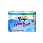 Papel higi&eacute;nico super soft Foxy 12 unidades