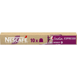 Café India Nescafé Farmers Origins intensidad 9 compatible con Nespresso 10 Cápsulas