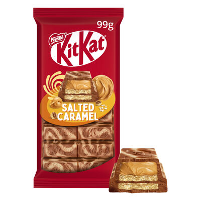 Chocolatina de caramelo salado Kit Kat 99g