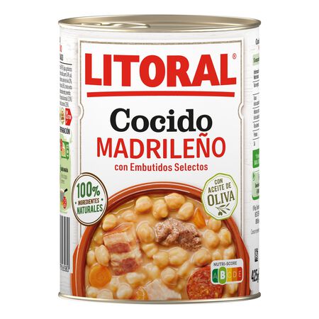 Cocido madrileño Litoral 425g con embutido selecto