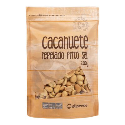 Cacahuete frito repelado con sal Alipende 200g