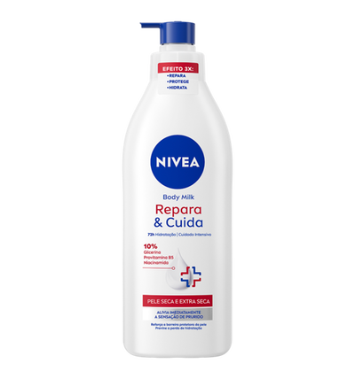Body Milk Nivea 400 ml Repara&Cuida Piel Extra Seca