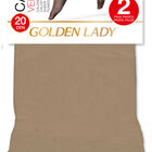 Tobillero 20D Golden Lady  Talla U 2 unidades Melon
