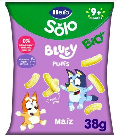 Alimento infantil Hero solo puffs ma&iacute;z 38g