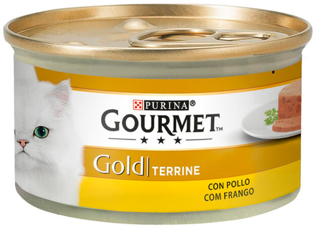 Comida húmeda gato Gourmet Gold tarrina pollo 85g
