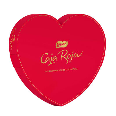 Bombones caja roja con forma de coraz&oacute;n de Nestl&eacute; 150g