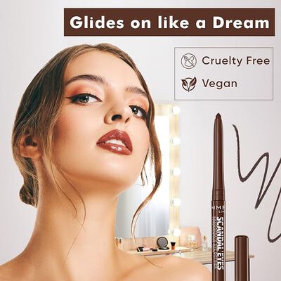 Delineador de ojos Rimmel Scandaleyes brown 002 chocolate brown