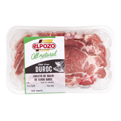 Chuleta de aguja de cerdo duroc All natural ElPozo 600g aproximadamente