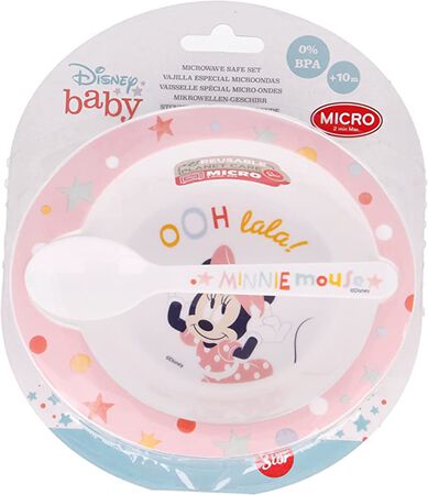 Set Micro Stor Minnie 2 Piezas Cuenco Y Cuchara