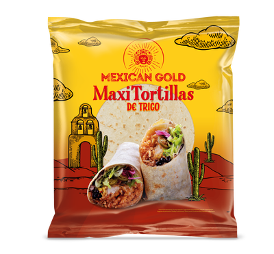 Tortilla de trigo Maxi Mexican Gold 370g