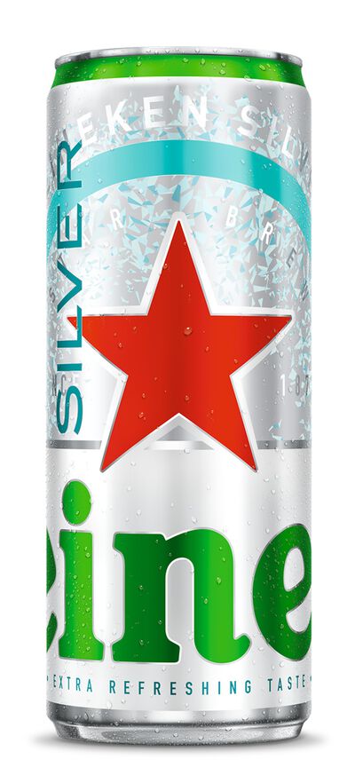 Cerveza rubia especial Heineken Silver lata 33cl