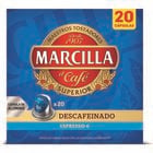 Caf&eacute; descafeinado espresso intensidad 6 Marcilla 20 c&aacute;psulas