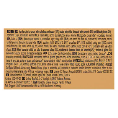 Helado Magnum Bonbon 12u Gold Caramel