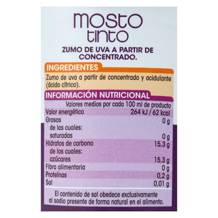 Mosto tinto Alipende 1,5l