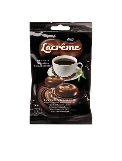 Caramelo sin az&uacute;car de caf&eacute; Lacreme Vidal 80g