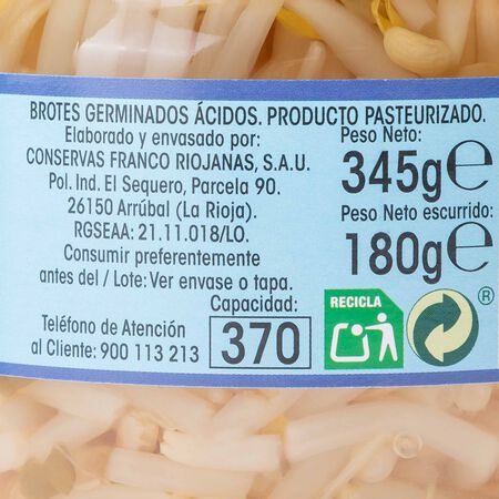Brotes germinados Alipende tarro de cristal 180g