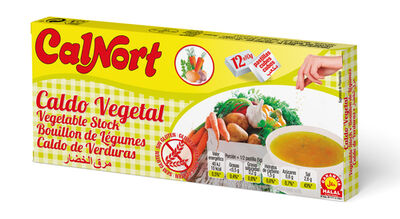 Caldo en pastillas Calnort 12u vegetal
