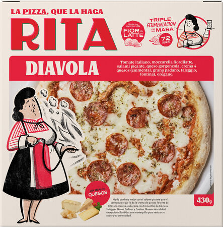 Pizza Que la haga Rita 430g diavola