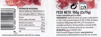 Taquitos De Jam&oacute;n Loriente 2X75G