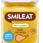 Alimento infantil ecológico con pollo arroz y guisantes Smileat 230 g