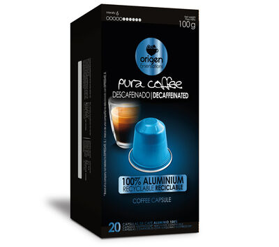Café descafeinado Origen&Sensations 20 cápsulas