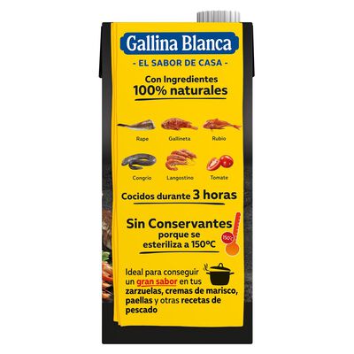 Caldo pescado-marisco Fumet Gallina Blanca 1L