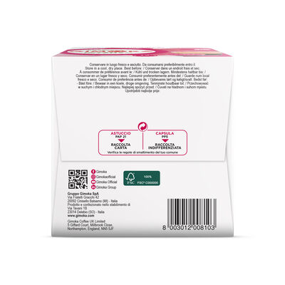 C&aacute;psulas de caf&eacute; espresso intensidad 12 Gimoka 20 c&aacute;psulas (sistema Dolce Gusto)