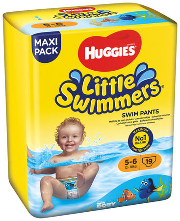 Pañales bañador Huggies Little Swimmers 12-18kg 19 uds
