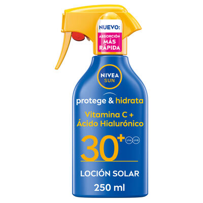 Crema solar pistola protege e hidrata factor de protecci&oacute;n 30 Nivea 250ml