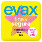 Compresas con alas Evax fina y segura 12 uds normal
