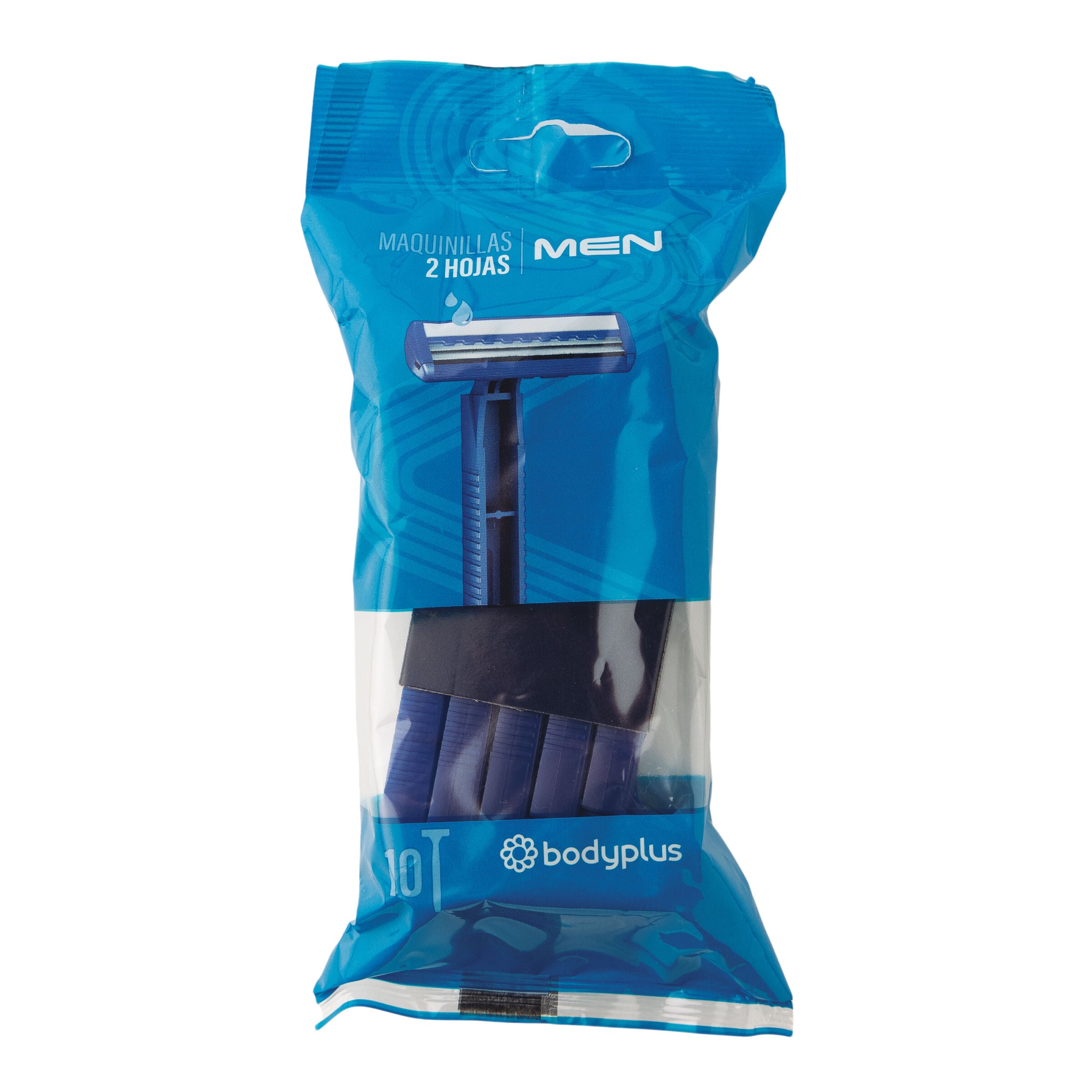Maquina Desechable Hombre 2H Bodyplus 10 Unidades