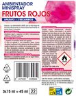Ambientador minispray Lanta aparato + 3 recambios frutos rojos