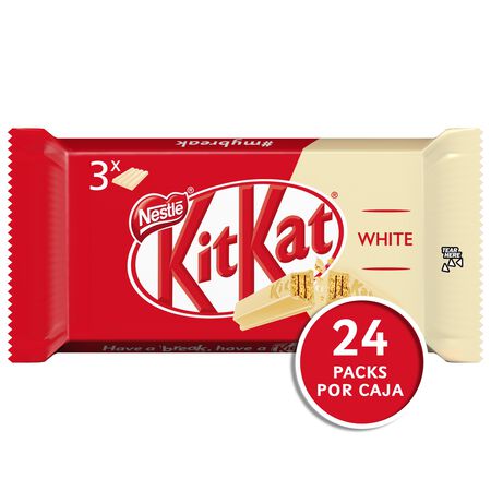 Chocolatina Kit-Kat pack 3 white