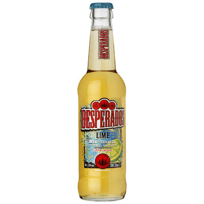 Cerveza Rubia Desperados botella 33cl Lime