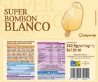 Helado super bomb&oacute;n Alipende 360ml 3 uds blanco