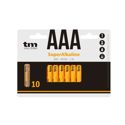 Pila Superalkaline Tm AAa 1,5v 10 uds