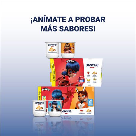 Yogur Danone pack 4 plátano
