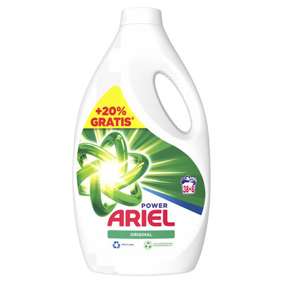 Detergente líquido Ariel 38+8 lavados original