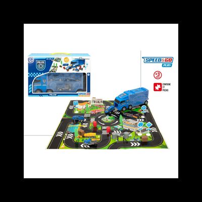 Camion lanzador de juguete Policia Spedd And Go
