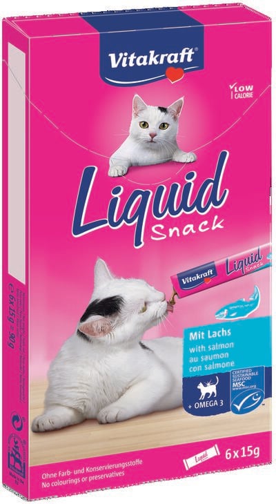 Snack gato Vitakraft l&iacute;quido 6 unidades