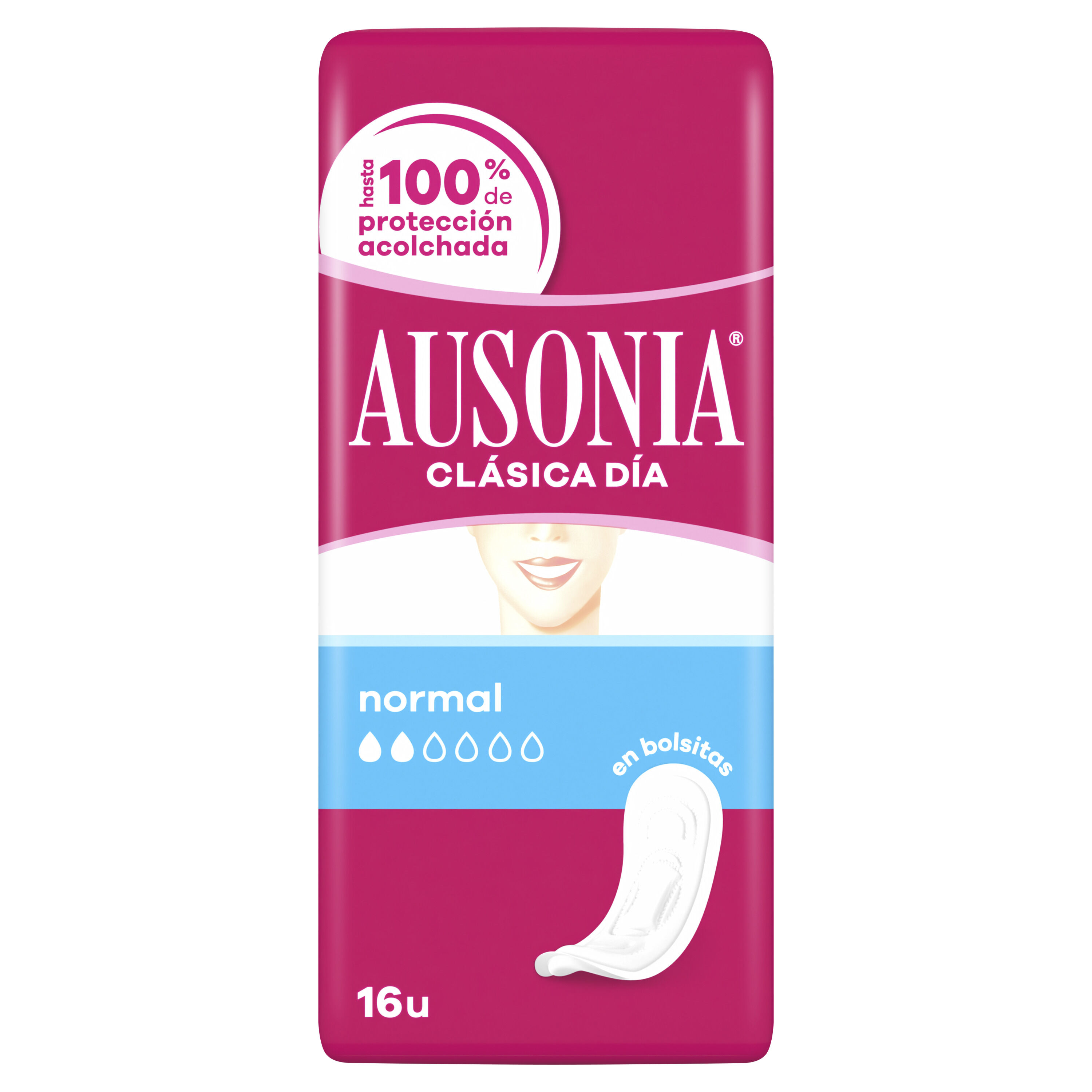 Compresa normal Ausonia 16 unidades