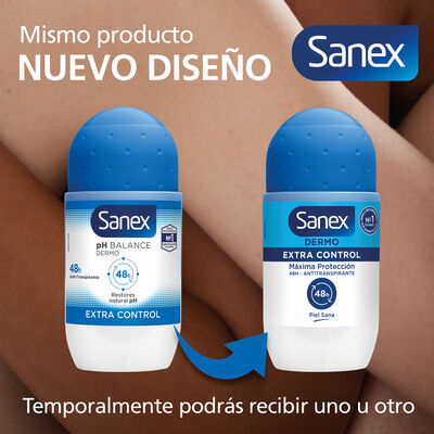 Desodorante roll-on 48h Sanex Dermo Extra Control 50ml